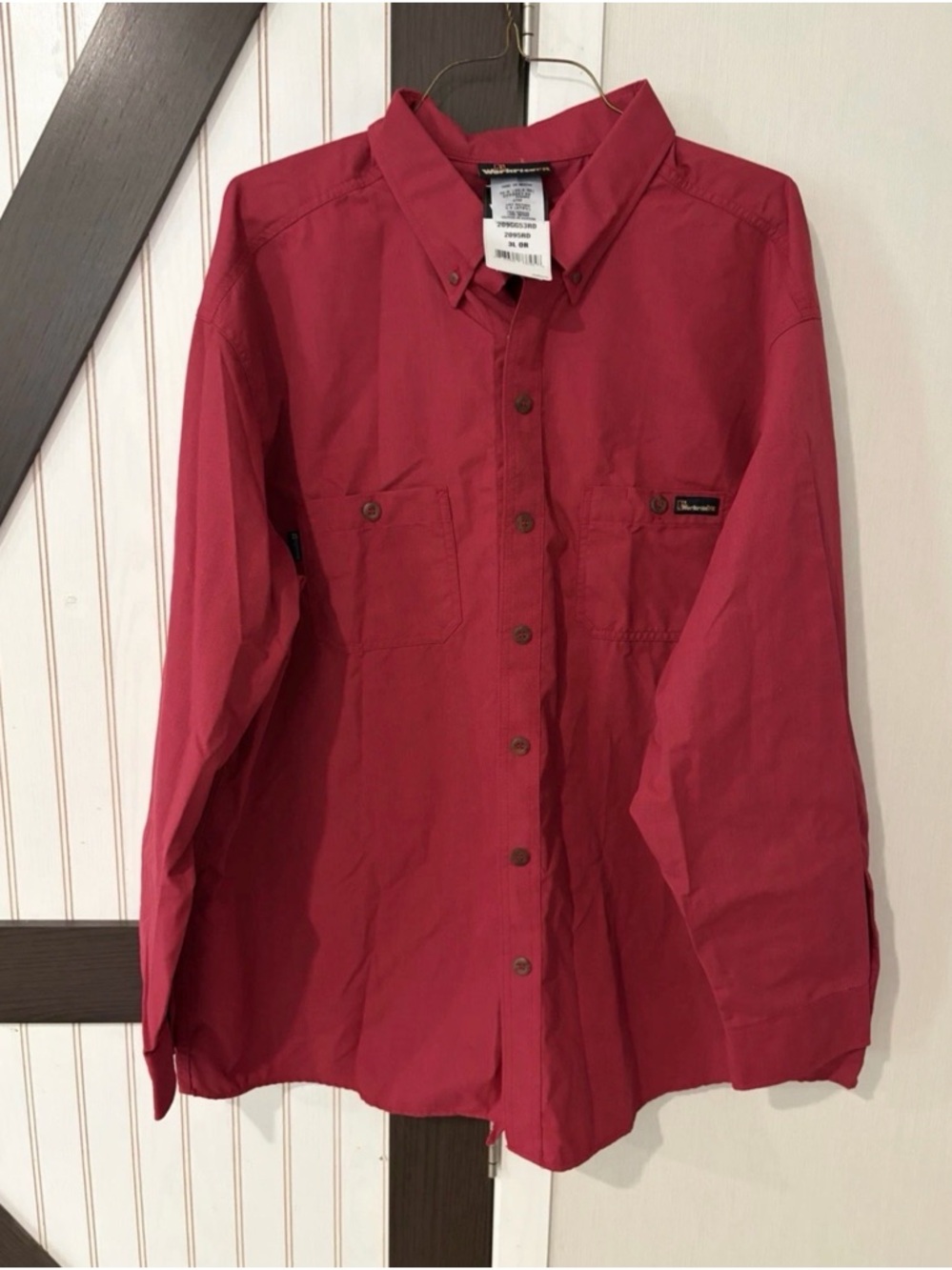 Workrite FR Shirt - Mens 3XL (SizeTag 58L) - Flame Resistant CAT2  Red NWT